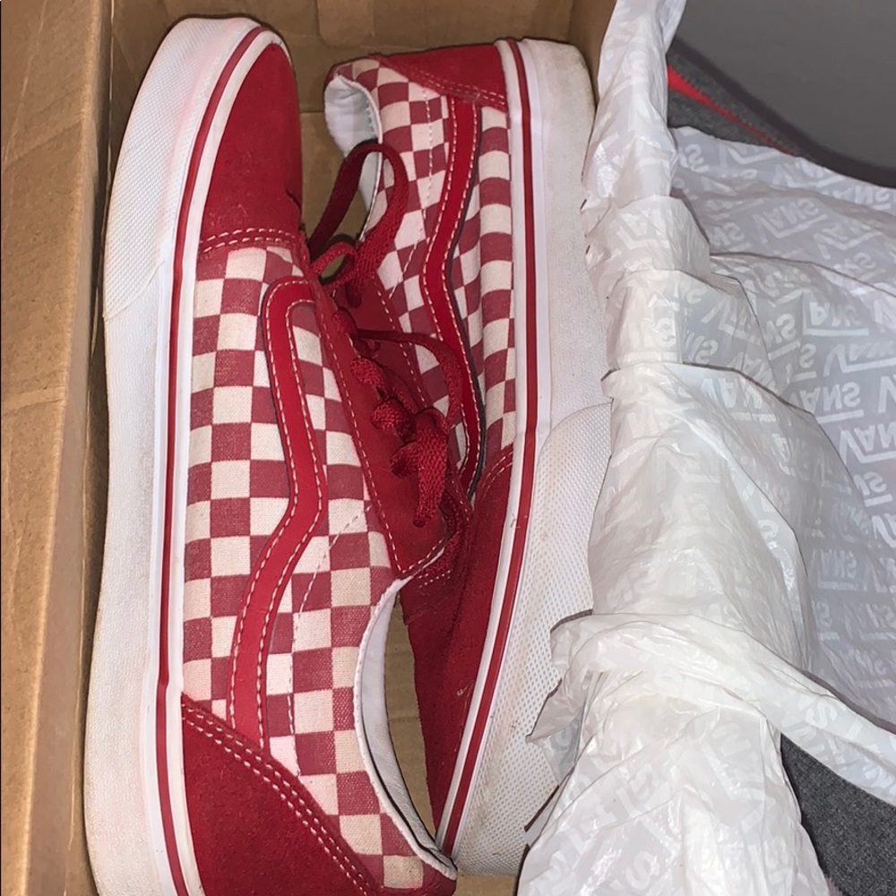 (Checkered)Chilli Peppers Vans(6Y) - Picture 5 of 9